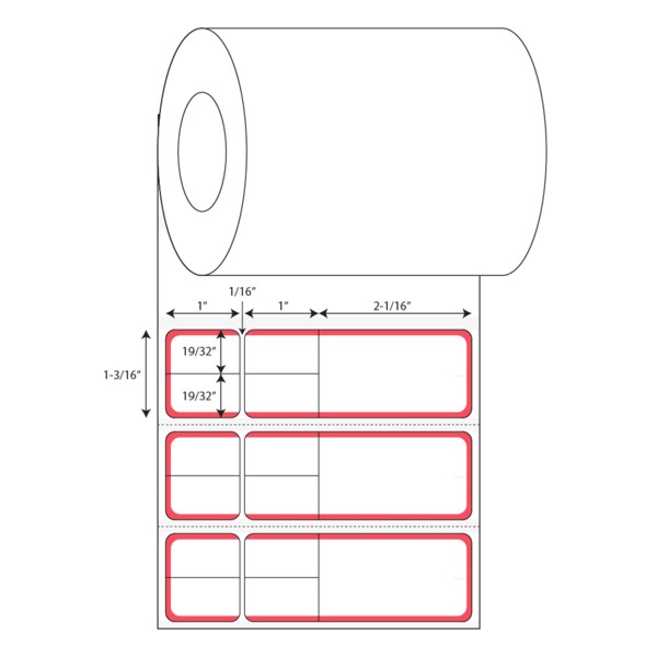 Misys/Sunquest - Multi Set Label MSL - Knife-Cut 1 3 x 4 3, PK8